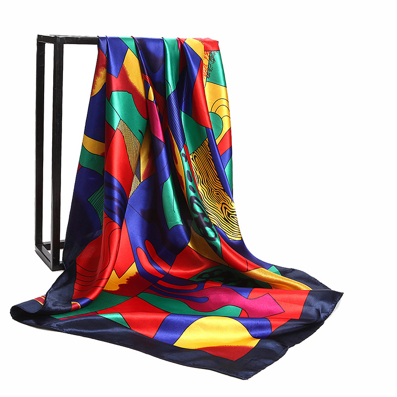 Silk Scarf Square - Áo Lụa Sang Trọng Fower In
