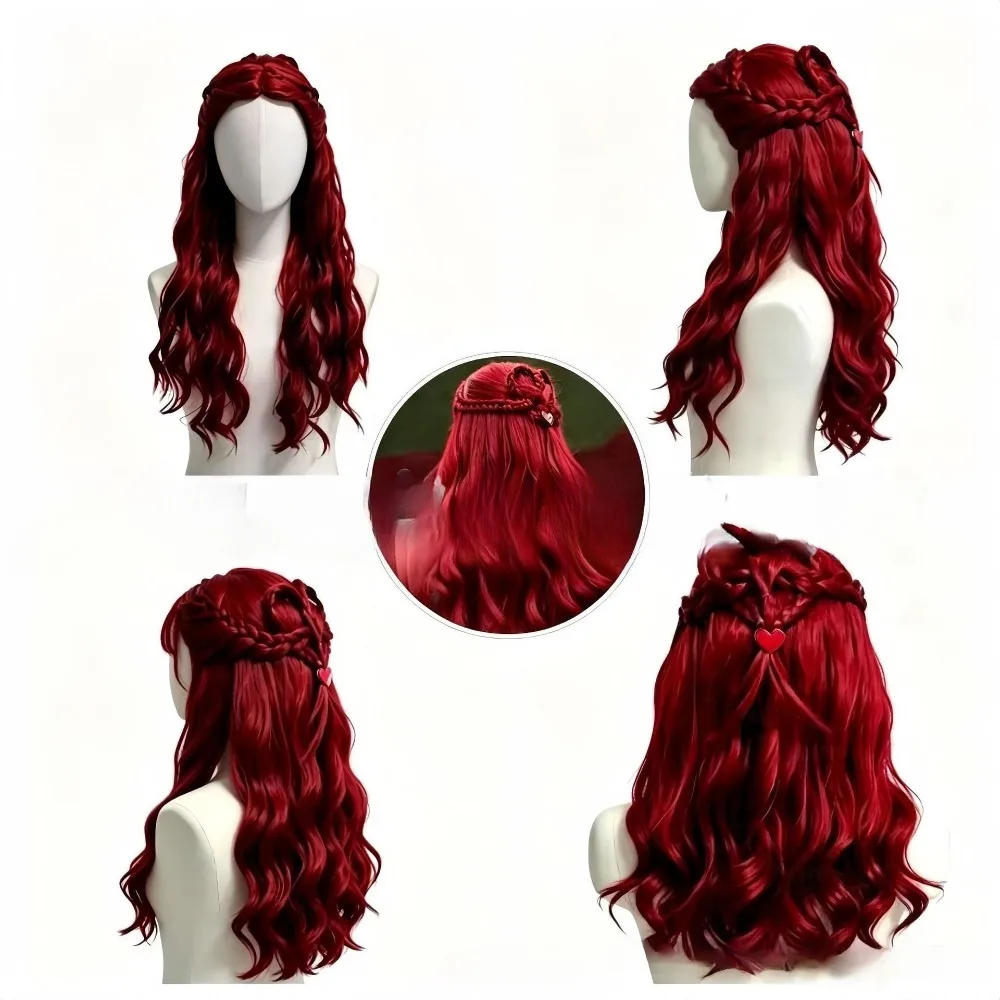 2026 Red Blue Long Curly Synth - đánh giá và giá Women'S Red Accessories