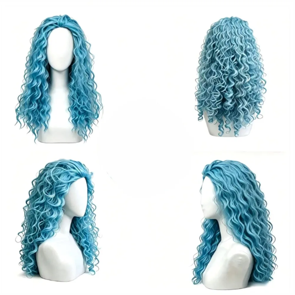 2026 Red Blue Long Curly Synth - đánh giá và giá Women'S Red Accessories