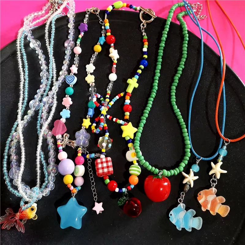 Cute Summer Y2K Heart Fruit To - đánh giá và giá Women'S Emo Accessories