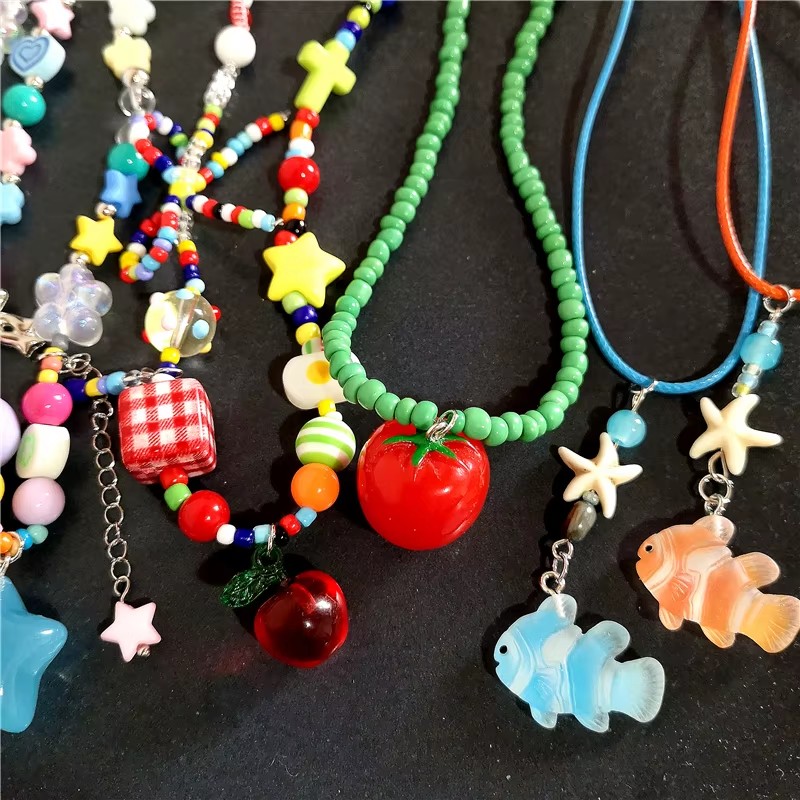 Cute Summer Y2K Heart Fruit To - đánh giá và giá Women'S Emo Accessories