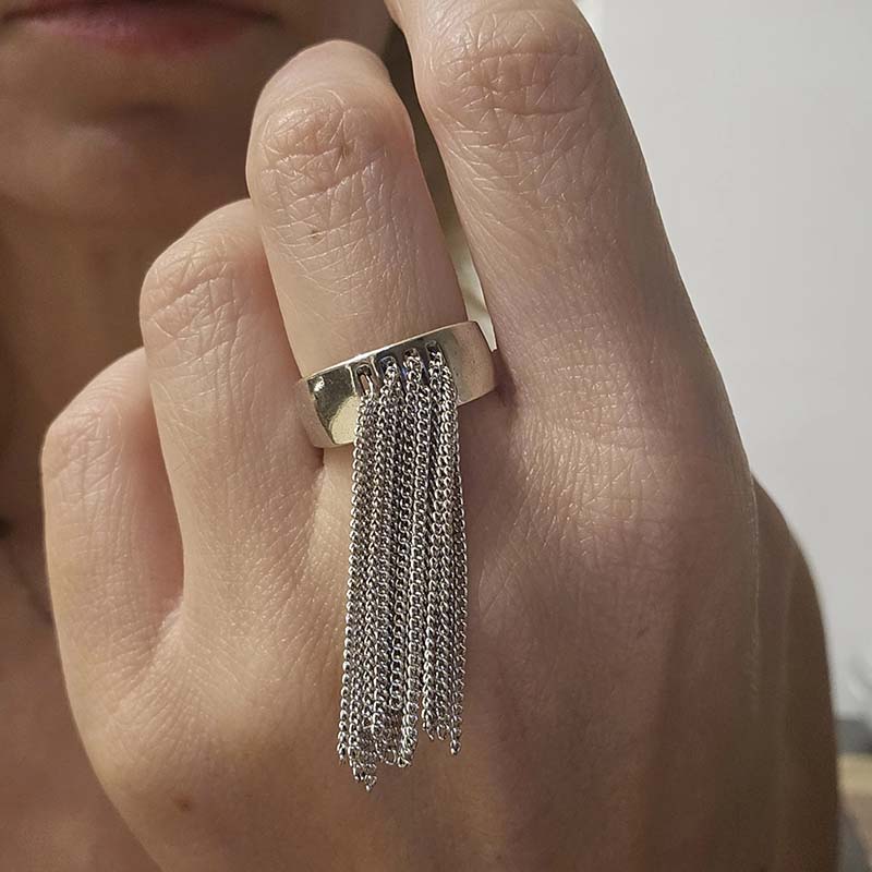 Punk Geometric Silver Color Ch - đánh giá và giá Women'S Emo Accessories