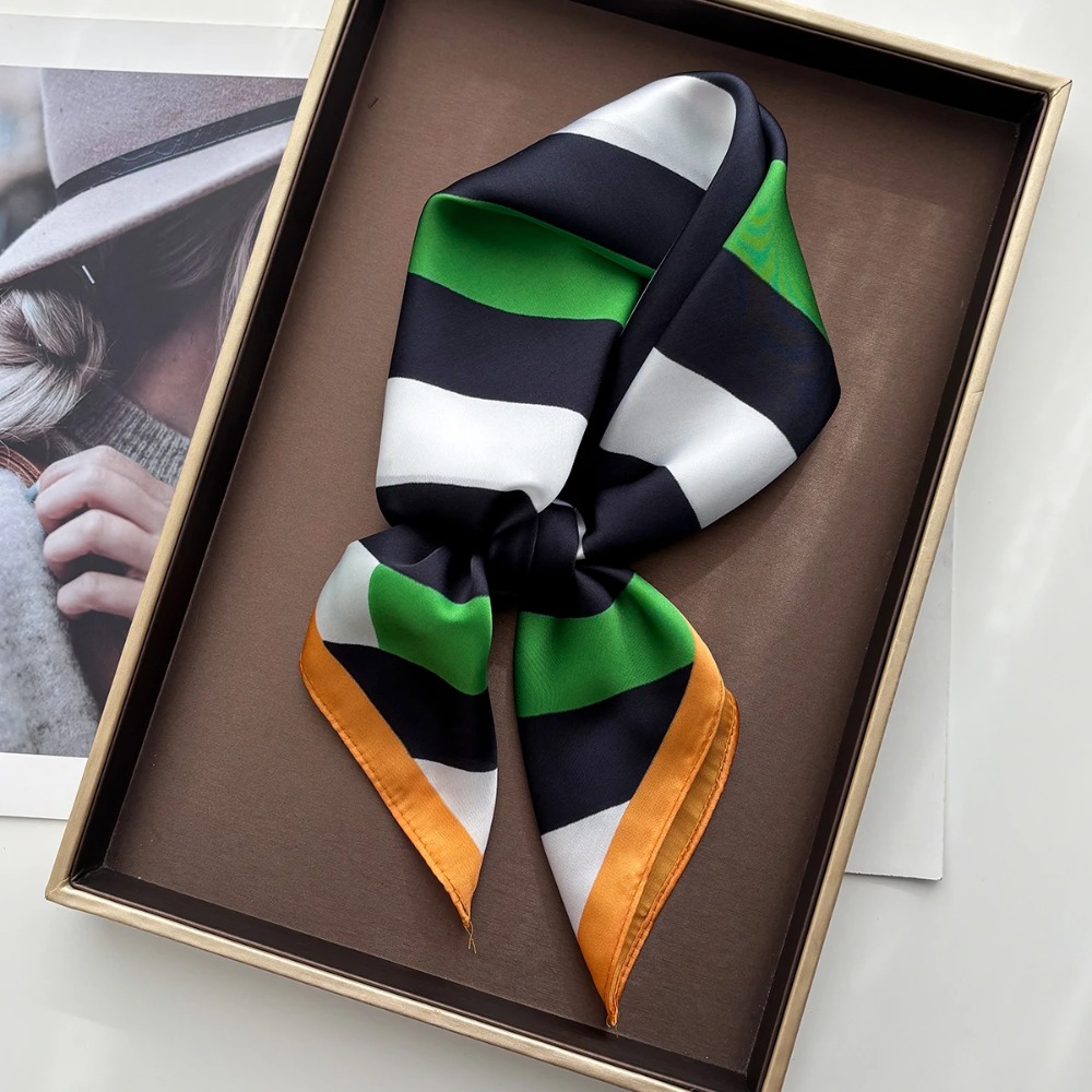 Design Print Scarf Silk Imitat - đánh giá và giá Silk Scarf Square